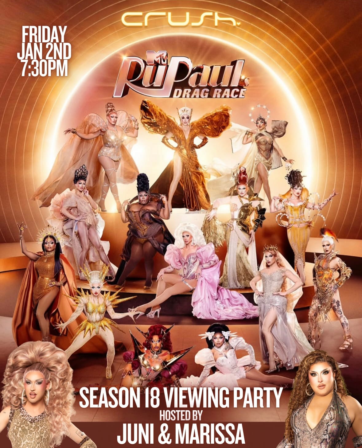 YOUR FAVORITE VIEWING PARTY RETURNS FRIDAY JAN 2nd 7:30PM - 1